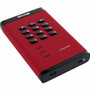 iStorage diskAshur3 512 GB Portable Solid State Drive - 2.5" External - Red  - Printer, Scanner, Camera Device Supported - USB 3.2 1) (IS-DA3-256-SSD-512-R)