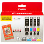 Canon Ink Cartridge - Pigment Black, Cyan, Magenta, Yellow - Inkjet - 4 / Pack (Fleet Network)