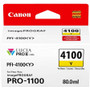 Original Canon 6780C002 Lucia PRO II PFI-4100 Yellow Ink Cartridge - 80 mL - 1/Pack - ( )