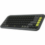 Logitech POP Icon Keys Keyboard - Wireless Connectivity - Bluetooth - 5.1 - 32.81 ft (10000 mm) - USB Interface - Easy-Switch, Power - (Fleet Network)