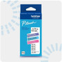 Brother P-touch Label Tape - 15/32" (12 mm) Width x 13 1/8 ft (4 m) Length - White on Purple, Black on Light Blue, White on Pink - - - (BTAG3M02)