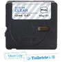 Brother P-touch BTAG-133 Blue on Clear Label Tape - x 15/32" (12 mm) Width x 13 1/8 ft (4 m) Length - Clear - Water Resistant - Fade - (Fleet Network)