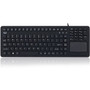 Adesso SlimTouch 270 - Antimicrobial Waterproof Touchpad Keyboard - Cable Connectivity - USB Interface - 108 Key - English (US) - - - (Fleet Network)