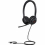 Yealink UH35DUALUCCA USB Wired Stereo Headset - Over-the-Head - Noise-Cancelling Boom Mic - USB-C/USB-A - 20 Hz-20 kHz - Black