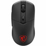 MSI Versa 300 Gaming Mouse - Optical - Cable/Wireless - Bluetooth/Radio Frequency - 2.40 GHz - Rechargeable - Black - USB 2.0 - 8000 - (Fleet Network)
