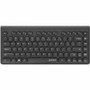 Manhattan Slim Wireless USB Mini Keyboard - Wireless Connectivity - RF - Compact - 32.81 ft (10000 mm) - 2.40 GHz - USB Type A - 82 - (180764)
