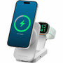 Alogic Flip 2-in-1 Qi2 Fast Wireless Charging Stand - For Smartwatch, iPhone, Smartphone - 5 V DC, 9 V DC Input - Input connectors: - (Fleet Network)
