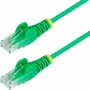 StarTech.com 7ft Green Slim CAT6 Ethernet Cable, Slim Snagless RJ45, UTP, LSZH, 28AWG Bare Copper, Slim Network Patch Cord, Fluke - (Fleet Network)