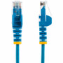 StarTech. com N6PAT2BLS Slim CAT6 Ethernet Cable - 2ft Blue - Snagless RJ45 - UTP - LSZH - 28AWG Bare Copper - 1 Gbps - PoE++