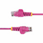 StarTech. com N6PAT6INPKS Slim CAT6 Ethernet Cable - 6in Pink - Snagless RJ45 - UTP - LSZH - 28AWG Bare Copper - 1 Gbps - PoE++