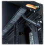 Eaton S-Series Rack: 42U, 24"W, 48"D With Divider Panel - 42U Rack Height - Black - Metal - 2000 lb (907184.74 g) Dynamic/Rolling - lb (ETN-ENC422448S)