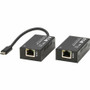 Tripp Lite series USB-C to HDMI over Cat6 Extender Kit, Transmitter/Receiver, 4K 120 Hz, HDR10, Up to 82 ft. (25 m) - 196 ft (59740.80 (B127C-1A1-CH2)