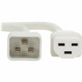 Tripp Lite series Power Cord, C20 to C21 - Heavy-Duty, 20A, 250V, 12 AWG, 4 ft. (1.2 m), White - For Network Switch, PDU, UPS, Switch, (P035-004-AWH)