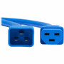 Tripp Lite series Power Cord, C20 to C21 - Heavy-Duty, 20A, 250V, 12 AWG, 2.5 ft. (0.76 m), Blue - For Network Switch, PDU, UPS, Rack, (P035-2P5-ABL)