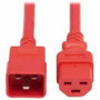 Tripp Lite series Power Cord C20 to C21 - Heavy-Duty 20A 250V 12 AWG 6 ft 1 8 m Red - For Network Switch PDU UPS Switch