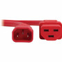 Tripp Lite by Eaton P037-2P5-ARD Power Cord - C14 to C21 Heavy-Duty - 15A/250V - 14 AWG - 2. 5 ft - 0. 76 m Red