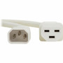 Tripp Lite by Eaton P037-002-AWH Heavy-Duty Power Cord - C14 to C21 - 15A 250V - 14 AWG - 2 ft - 0. 6 m - White