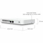Ubiquiti Cloud Gateway Fiber - 5 Ports - 4 RJ-45 Port(s) - 1 WAN Port(s) - PoE Ports - Management Port - 2 SFP+ Slots - 3 GB - 10 - (UCG-FIBER)
