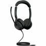 Jabra Evolve2 50 Headset - Microsoft Teams Certification - Stereo - USB Type C, USB Type A - Wired/Wireless - Bluetooth - 98.4 ft (30 (Fleet Network)