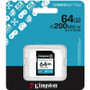 Kingston SDG4/64GB Canvas Go! Plus SDXC 64 GB - Class 10/UHS-I (U3) V30 - 200 MB/s Read - Lifetime Warranty