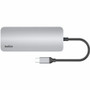 Belkin AVC008FQSGY-V2 Connect USB-C 6-in-1 Multiport Hub - 4K@60Hz HDMI - Gigabit Ethernet - 100W PD - SD Reader - Grey Docking Station