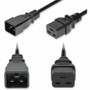 AddOn 5ft C20 Male to C19 Female Industrial Grade 14 AWG 250V at 15A PVC SJT (Service Junior Thermoplastic) Black Power Cable - 14 - V (Fleet Network)