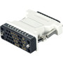 Black Box V.35 to DB25 Adapter - M/34 Female to DB25 Male - 1 x 34-pin Female - 1 x 25-pin DB-25 RS-232 Serial Male (Fleet Network)