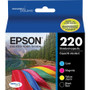 Epson DURABrite Ultra 220 Ink Cartridge - Black, Cyan, Magenta, Yellow - Inkjet - Standard Yield - 4 / Pack (Fleet Network)