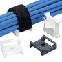 Panduit Tak-Ty Hook & Loop Cable Tie Mount - Cable Tie Mount - Black - 100 Pack (Fleet Network)