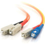 C2G Fiber Optic Duplex Patch Cable - 9.8 ft Fiber Optic Network Cable - First End: 2 x SC Network - Male - Second End: 2 x SC Network (Fleet Network)