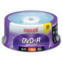 Maxell DVD Recordable Media - DVD+R - 16x - 4.70 GB - 25 - 120mm (Fleet Network)