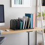 Safco Mesh Desk Organizers - 8 Compartment(s) - Compartment Size : 2" (50.80 mm) - 8.3" (209.55 mm) Height x 19.3" (488.95 mm) Width x (3253BL)
