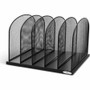 Safco Mesh Desk Organizers - 5 Compartment(s) - Compartment Size : 2" (50.80 mm) - 8.3" (209.55 mm) Height x 12.5" (317.50 mm) Width x (Fleet Network)