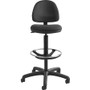 Safco Precision Extended Height Chair with Footring - Black Seat Color - Polyester, Olefin Seat Material - Black Frame Color - 5-star (Fleet Network)