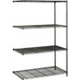 Safco Industrial Wire Shelving Add-On Unit - 48" (1219.20 mm) Width x 24" (609.60 mm) Depth x 72" (1828.80 mm) Height - 4 x Shelf(ves) (Fleet Network)