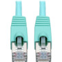 Tripp Lite series N262-005-AQ Cat.6a STP Patch Network Cable - 5 ft (1.52 m) Category 6a Network Cable for Network Device, Switch, POS (Fleet Network)