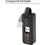 SIIG Portable USB 3.0 Gigabit Ethernet Adapter Type A Compact Travel Network Dongle Twisted Pair LB-US0714-S1