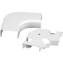 Legrand Uniduct 2900 Series Radiused Flat Elbow Fitting - Elbow - Fog White (Fleet Network)