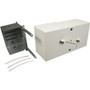 Wiremold 6000 Take-Off Connector (6000-6000) Fitting - Cable Raceway Connector Fitting - Gray - Steel (Fleet Network)