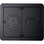 Wiremold FPFFTC - FloorPort Series Furniture Feed Cover Assembly - Cover - Metallic, Black - Die-cast Aluminum (Fleet Network)