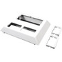 Wiremold Mounting Plate for Cable Raceway, Receptacle, Faceplate, Circuit Breaker, Communication Module - Gray - Polyvinyl Chloride (Fleet Network)