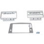 Wiremold 525 Series Communication Device Faceplate - 1 x Total Number of Socket(s) - Brushed Aluminum - Die-cast Aluminum (Fleet Network)