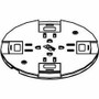 Wiremold RC9 Single-Service Poke-Thru Device Nonmetallic Slide Holder Assembly - Poke Thru Slide Holder - Nonmetallic Brass (Fleet Network)