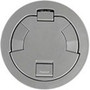 Middle Atlantic Evolution 6AT2P Series Recessed Prewired Assembly with Flush Style Cover - Poke Thru Device - Aluminum - Aluminum (6AT2PAL)