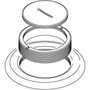 Wiremold 800 Series Brass Carpet Plate Assembly - x 2.64" (67 mm) Diameter - Brass, Steel (Fleet Network)