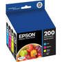 Epson DURABrite Ultra 200 Ink Cartridge - Cyan, Magenta, Yellow, Black - Inkjet - 175 Pages Black, 165 Pages Cyan, 165 Pages Magenta, (Fleet Network)