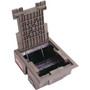 Wiremold AF3 Series Raised Floor Box - 8-gang - Black - Polycarbonate, Die-cast Aluminum (Fleet Network)