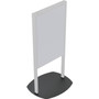 Premier Mounts Floor Mount for Digital Signage Display - Black - Height Adjustable - 46" to 55" Screen Support - Steel, Vinyl (Fleet Network)