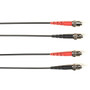 Black Box Fiber Optic Duplex Patch Network Cable - 19.7 ft Fiber Optic Network Cable for Network Device - First End: 2 x ST Network - (Fleet Network)