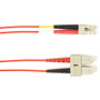 Black Box Fiber Optic Duplex Patch Network Cable - 13.1 ft (3.99 m) Fiber Optic Network Cable for Network Device - First End: 2 x SC - (Fleet Network)